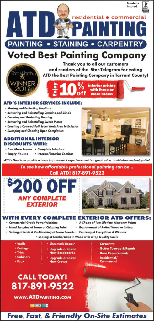 atd painting specials ad