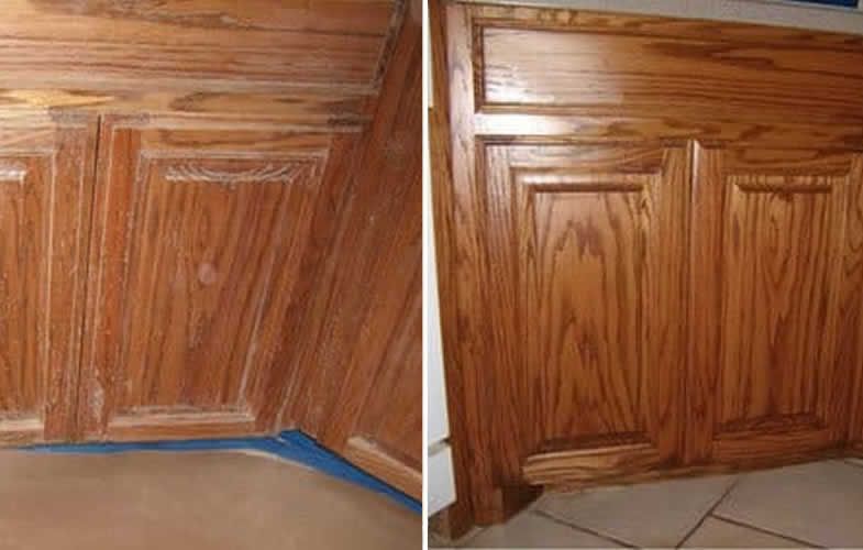 cabinet staining haslet texas