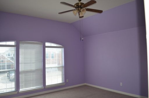 Bedroom Painted Purple