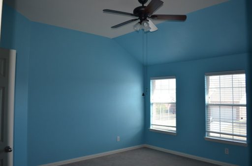 Bedroom Painted blue