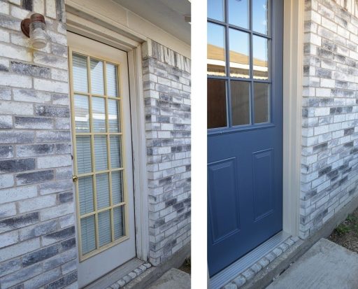 Exterior Door Replacement Before and After Fort Worth
