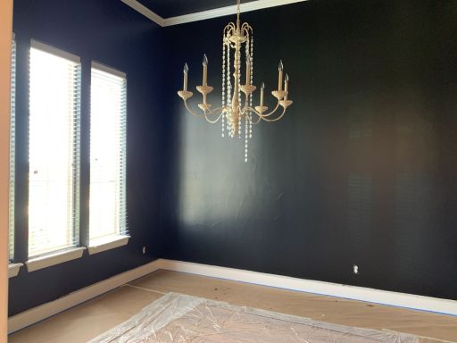 Tricorn Black Painted Dining Room Walls