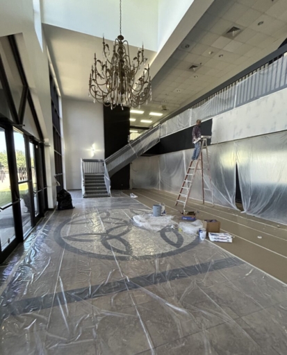 Commercial Interior Church Painting Lobby During, Arlington, Texas, 76002