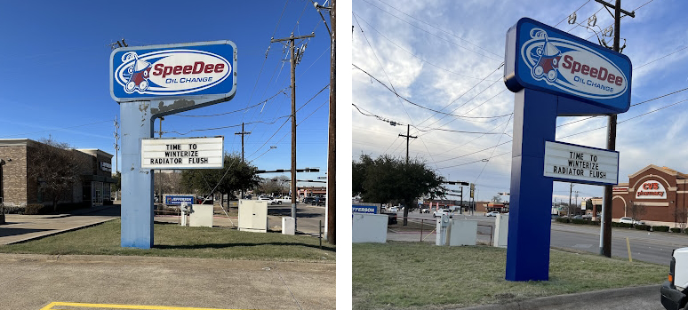 Commercial Sign Painting Before and After cropped