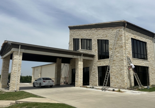 Commercial Church Exterior Painting and Waterproofing, Dallas, Texas, 75287