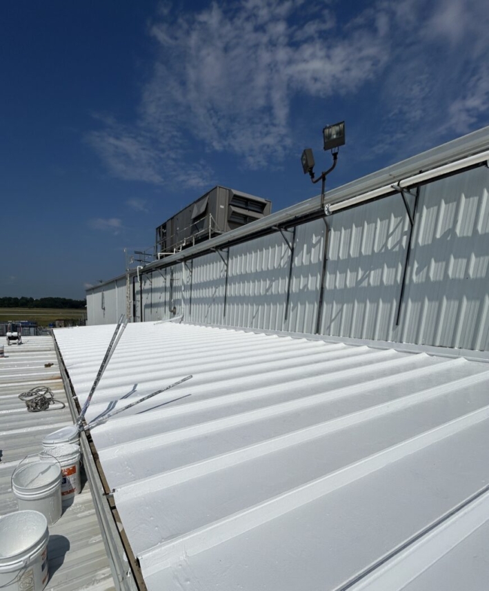 Commercial Exterior Painting Roof Coating and Restoration Project 